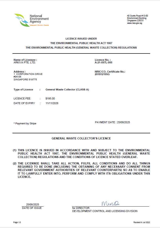 Arkiva NEA License