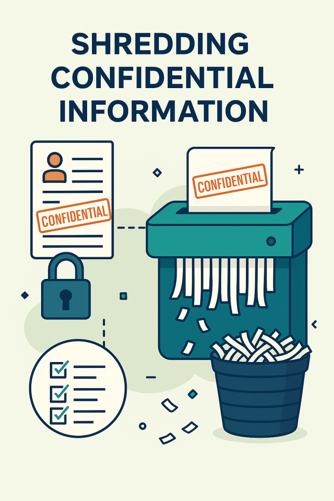 shredding confidential information