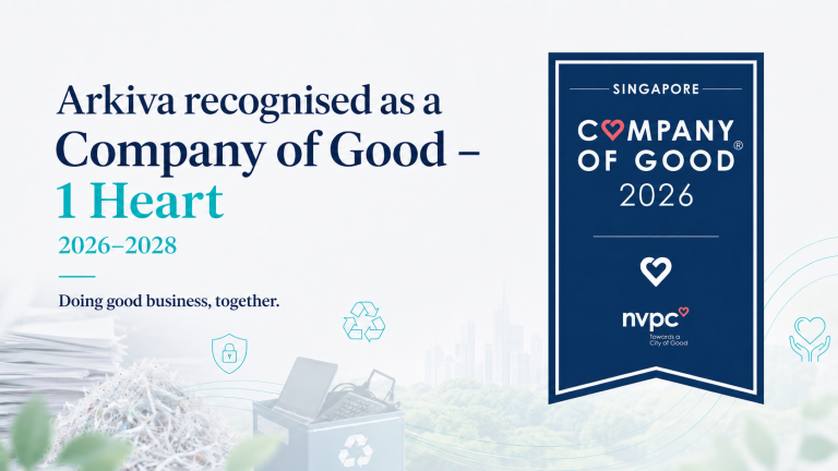 Arkiva Recognised as a Company of Good – 1 Heart for 2026-2028